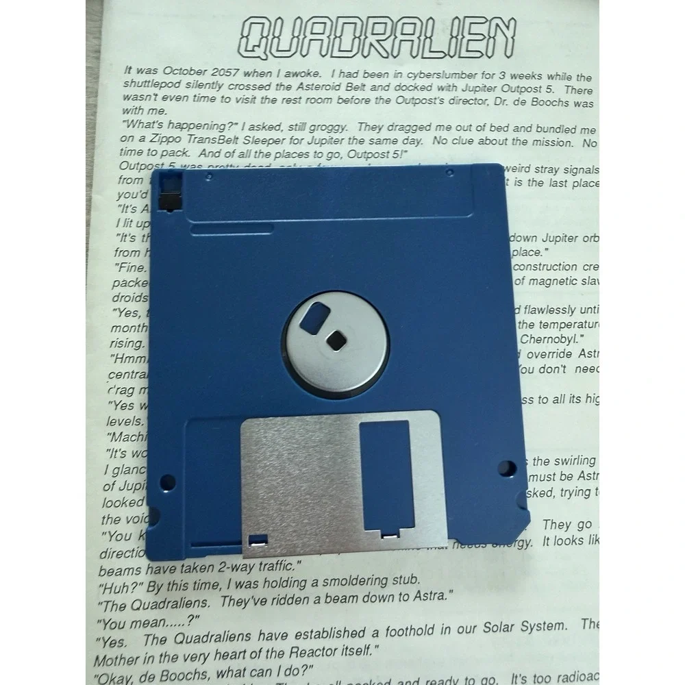 Vtg Quadralien PC Game 3.5